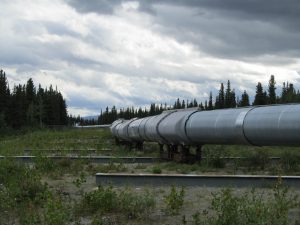 Above-ground crossing of the Denali Fault Trans Alaska Pipeline System