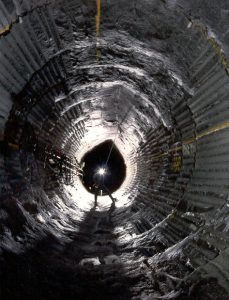 Mine-by Experiment test tunnel AECL's Underground Research Laboratory Lac du Bonnet, Manitoba, Canada