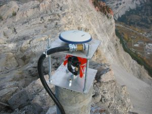 Monitoring network, Turtle Mountain Crowsnest Pass, Alberta, Canada