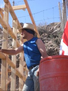 House-building near Tijuana, Mexico